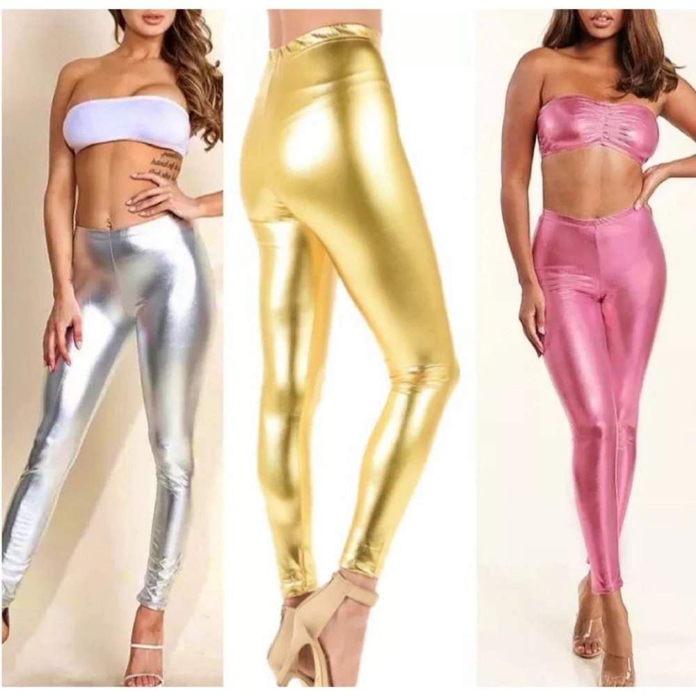 🎉Shiny Metallic Leggings